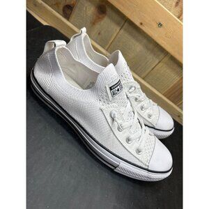 Converse Chuck Taylor Shoreline Knit Slip-On Sneakers Womens Size 10 White